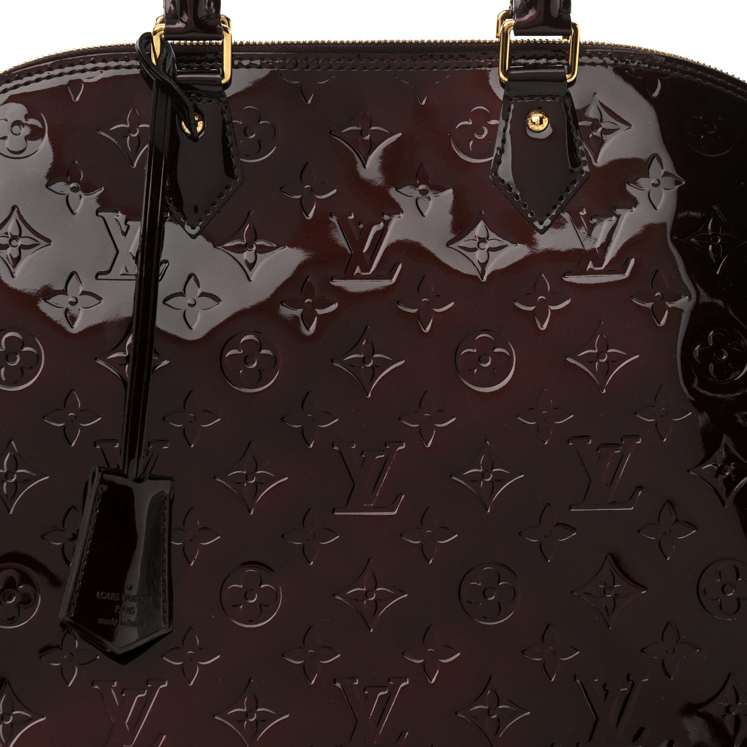 Louis Vuitton Vernis Alma GM Amarante 8 of 11