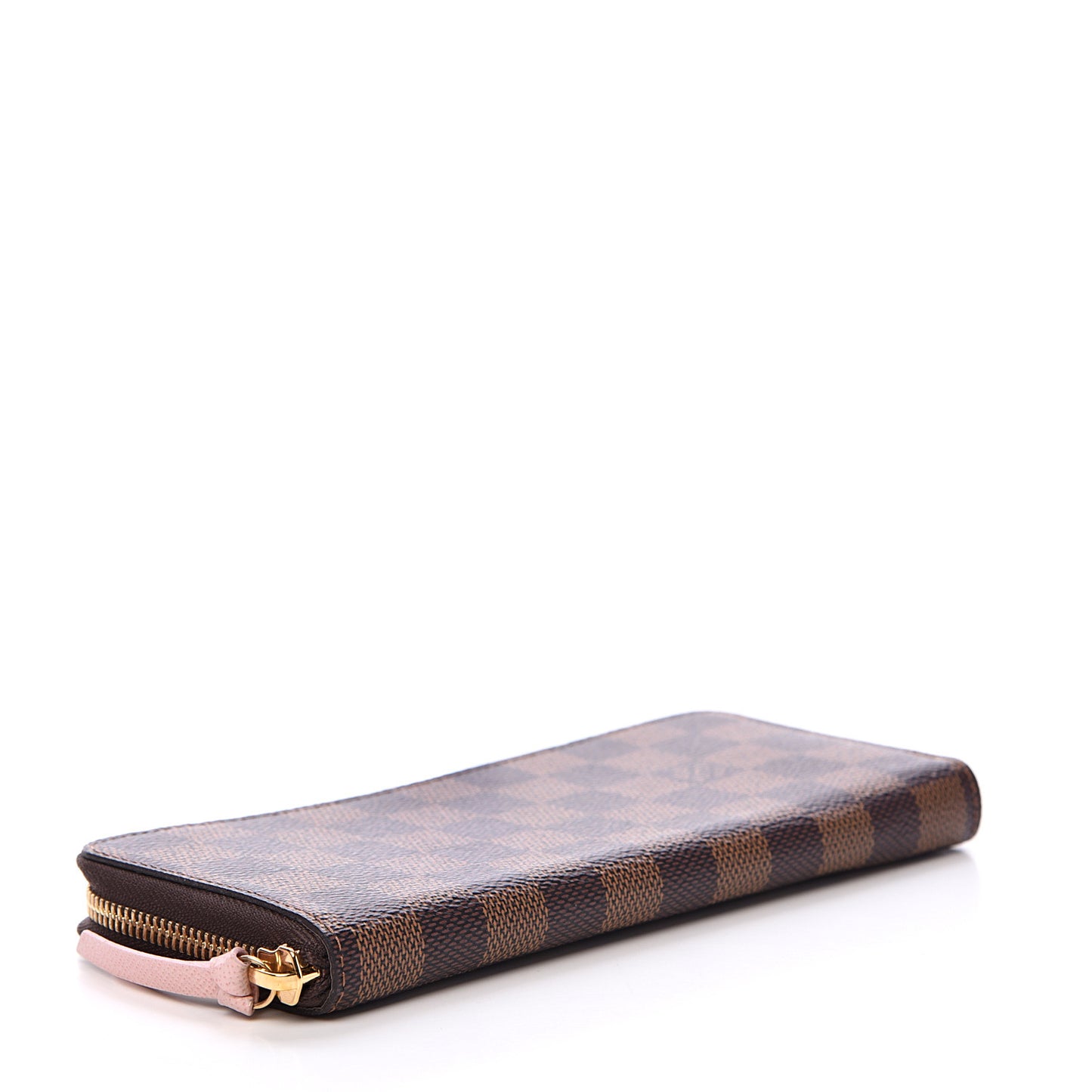 Damier Ebene Clemence Wallet Rose Ballerine