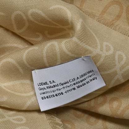 Loewe Wool Silk Cashmere Anagram Scarf Multicolor 3 of 3