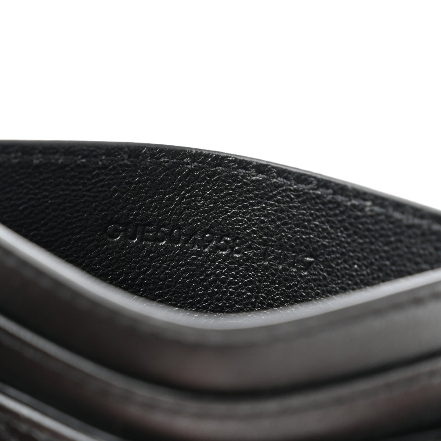 Calfskin Y Quilted Monogram LouLou Credit Card Case Black