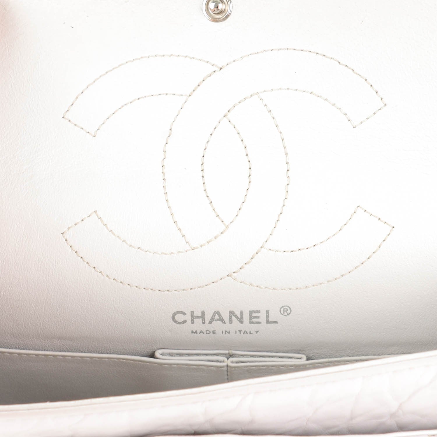 Chanel Aged Calfskin 2.55 Reissue 225 Flap Light Grey 6 of 11