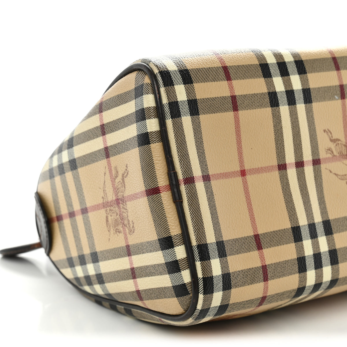 Burberry Haymarket Check Small Chester Bowling Bag Chocolate 17 of 29