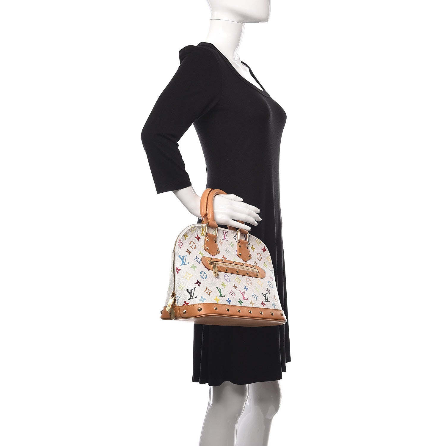Louis Vuitton Monogram Multicolor Alma White 2 of 14