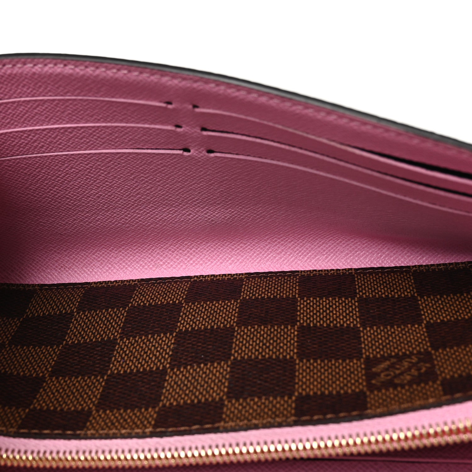 Louis Vuitton Damier Ebene 2023 Christmas Animation Ice Skating Sarah Wallet Pink 5 of 8
