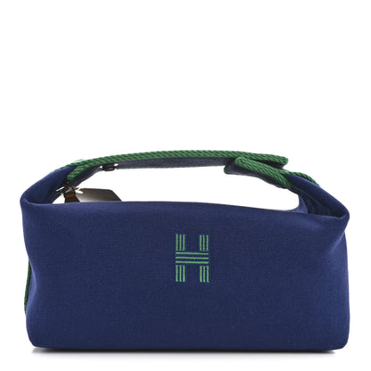 Hermes Canvas Small Bride-A-Brac Pouch Marine 1 of 6