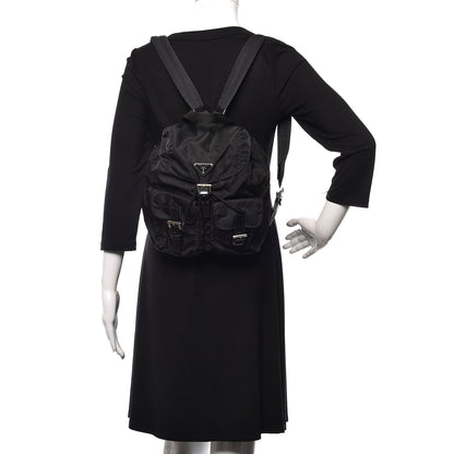 Prada Tessuto Nylon Vela Small Backpack Black 2 of 12