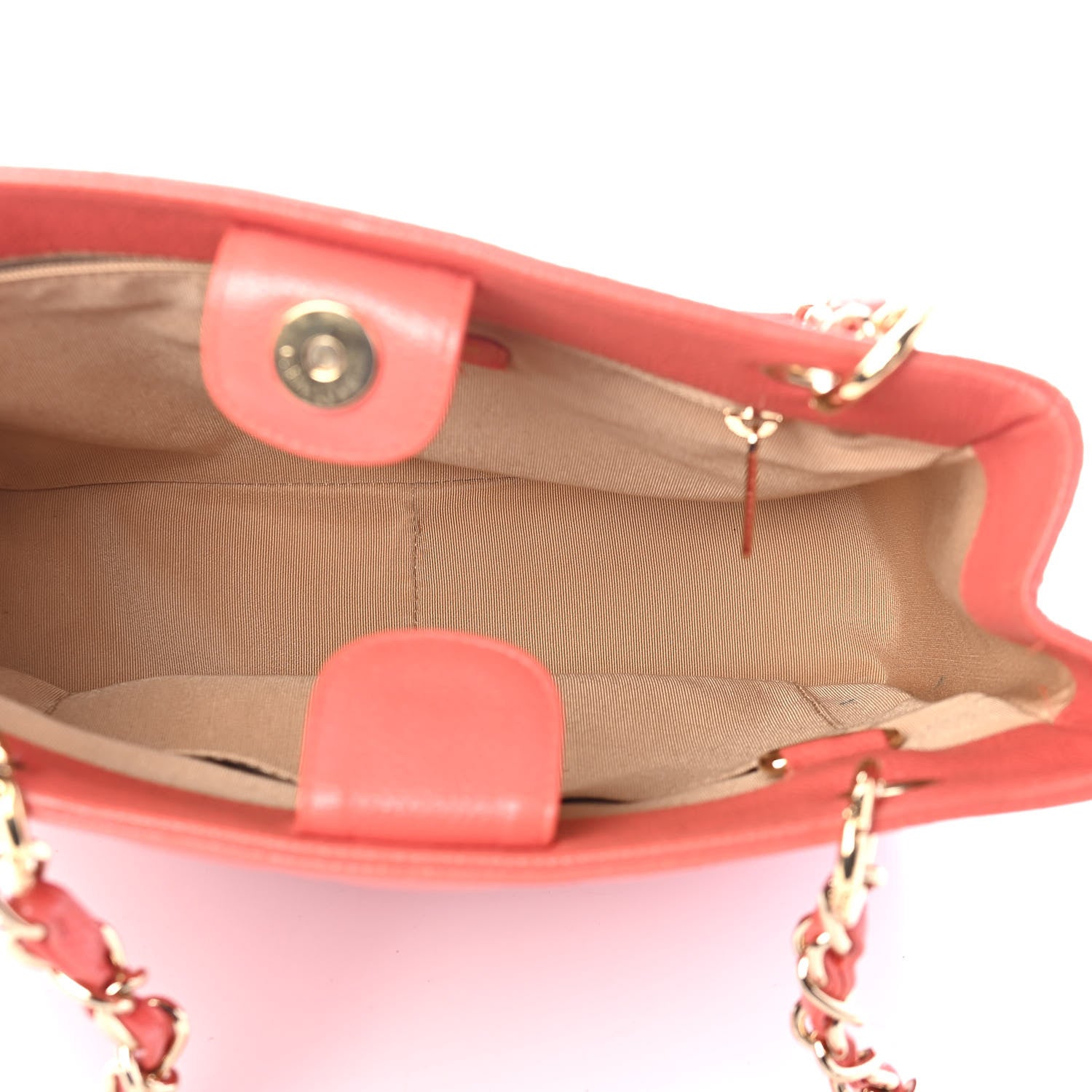 Chanel Caviar Quilted Petit Shopping Tote PST Pink 5 of 10