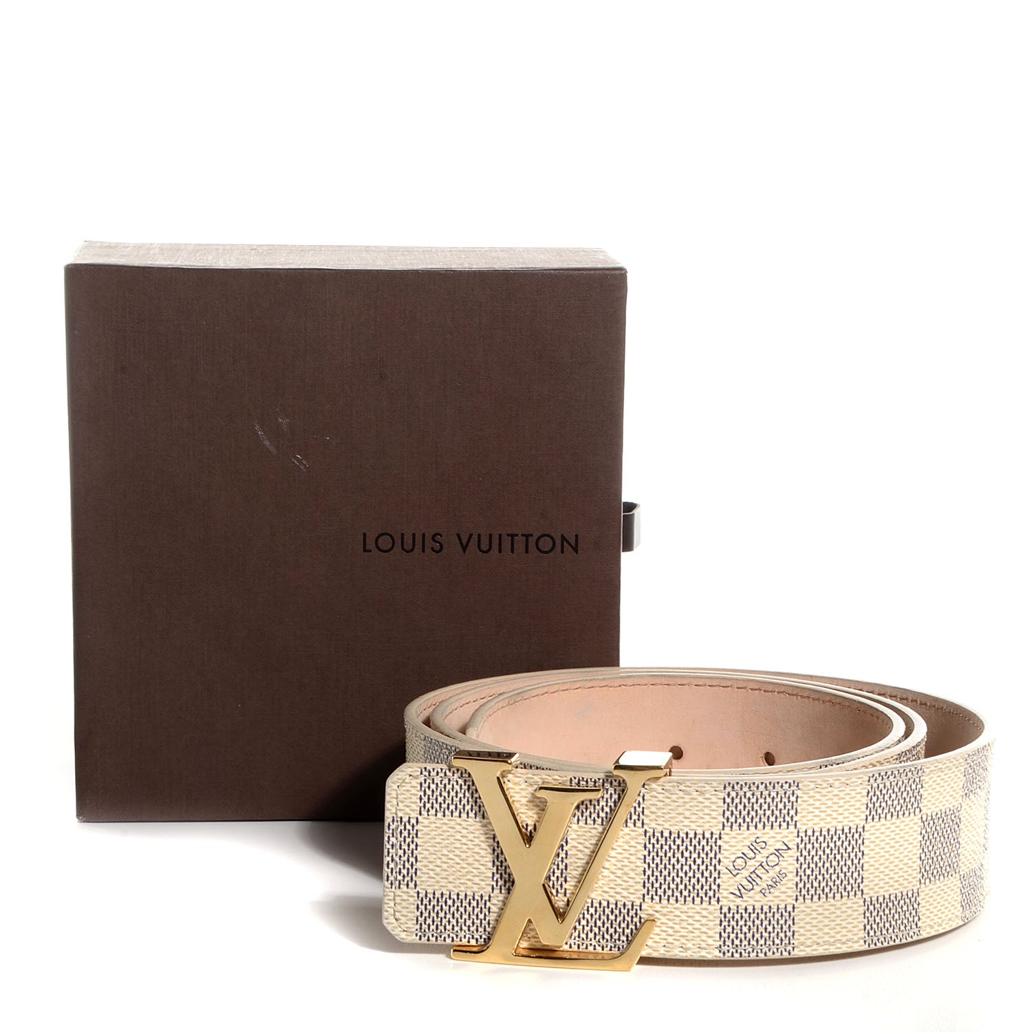 Louis Vuitton Damier Azur LV Initiales Belt 95 38 5 of 5