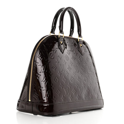 Louis Vuitton Vernis Alma MM Amarante 2 of 11