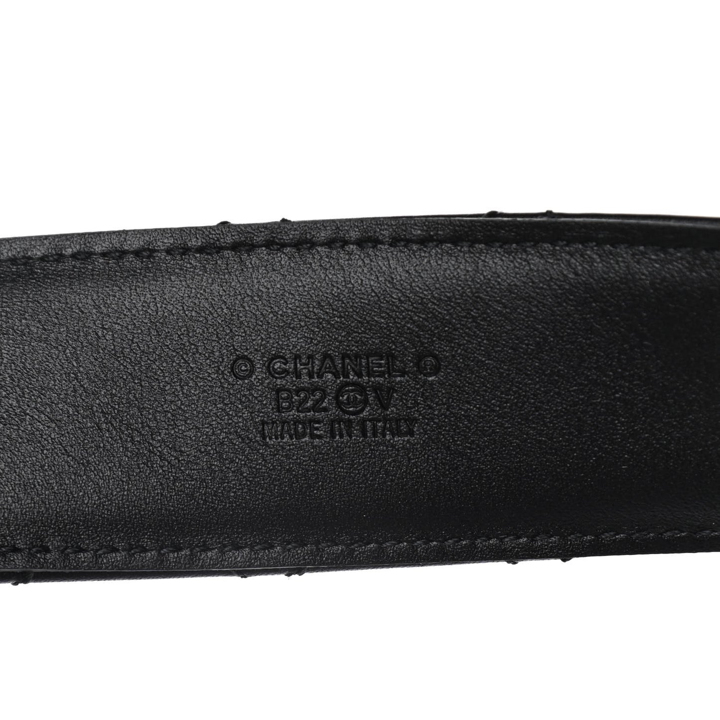 Lambskin Quilted CC Chain Belt 85 34 Black