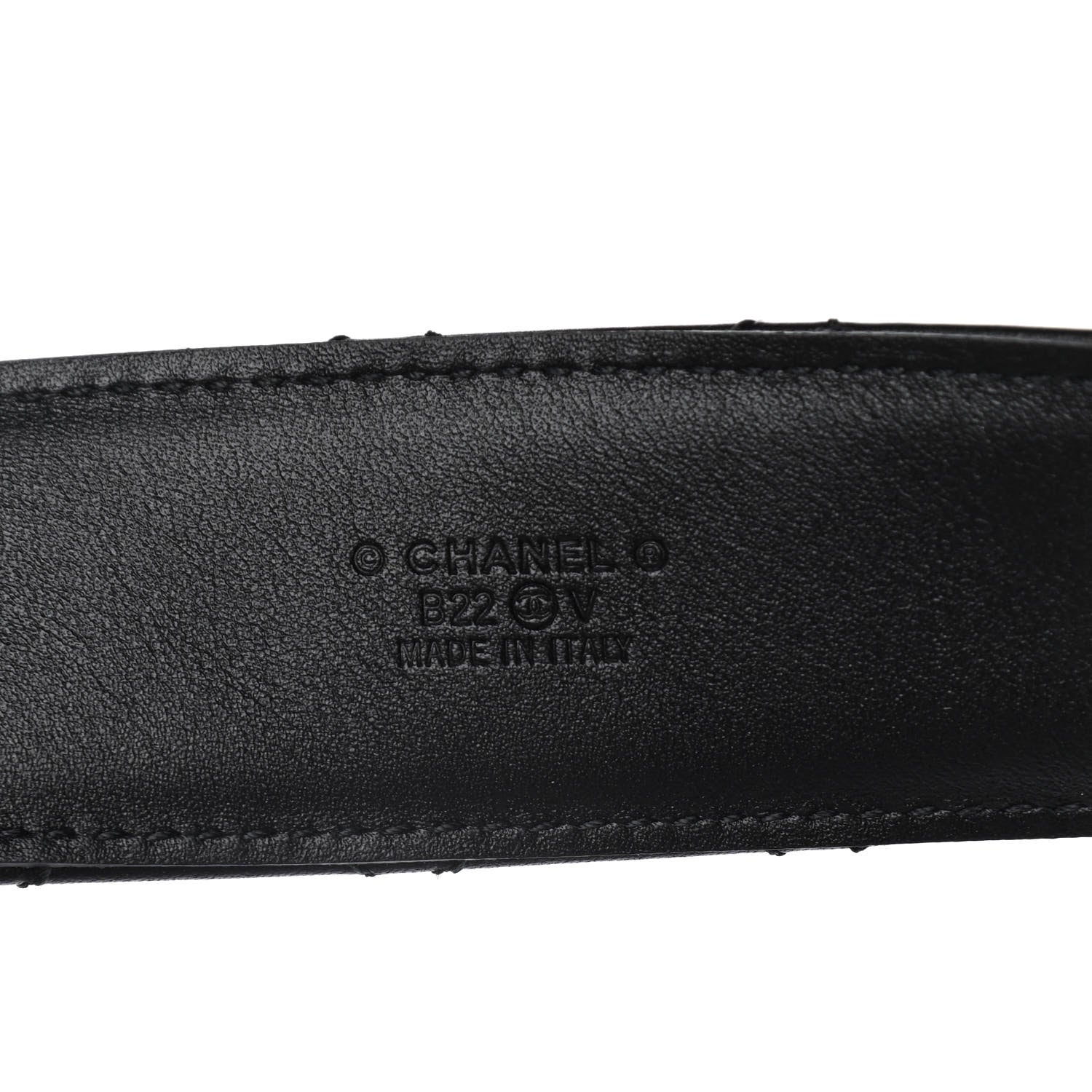 Chanel Lambskin Quilted CC Chain Belt 85 34 Black 7 of 15