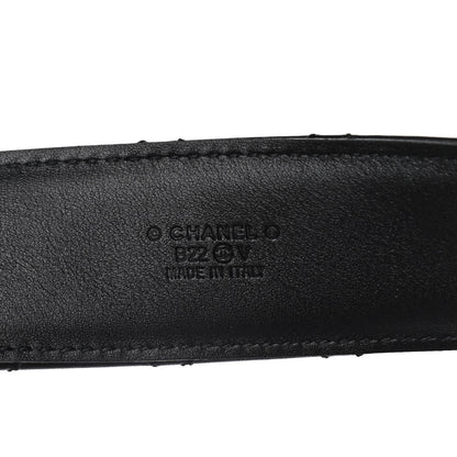 Chanel Lambskin Quilted CC Chain Belt 85 34 Black 7 of 15