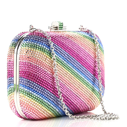Judith Leiber Swarovski Crystal Minaudiere Clutch Multicolor 2 of 5