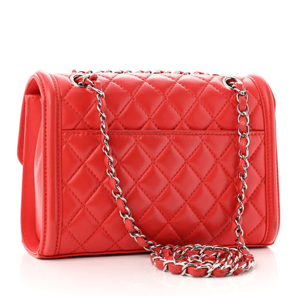 Chanel Lambskin Quilted Small Geometric Flap Red 3 of 11
