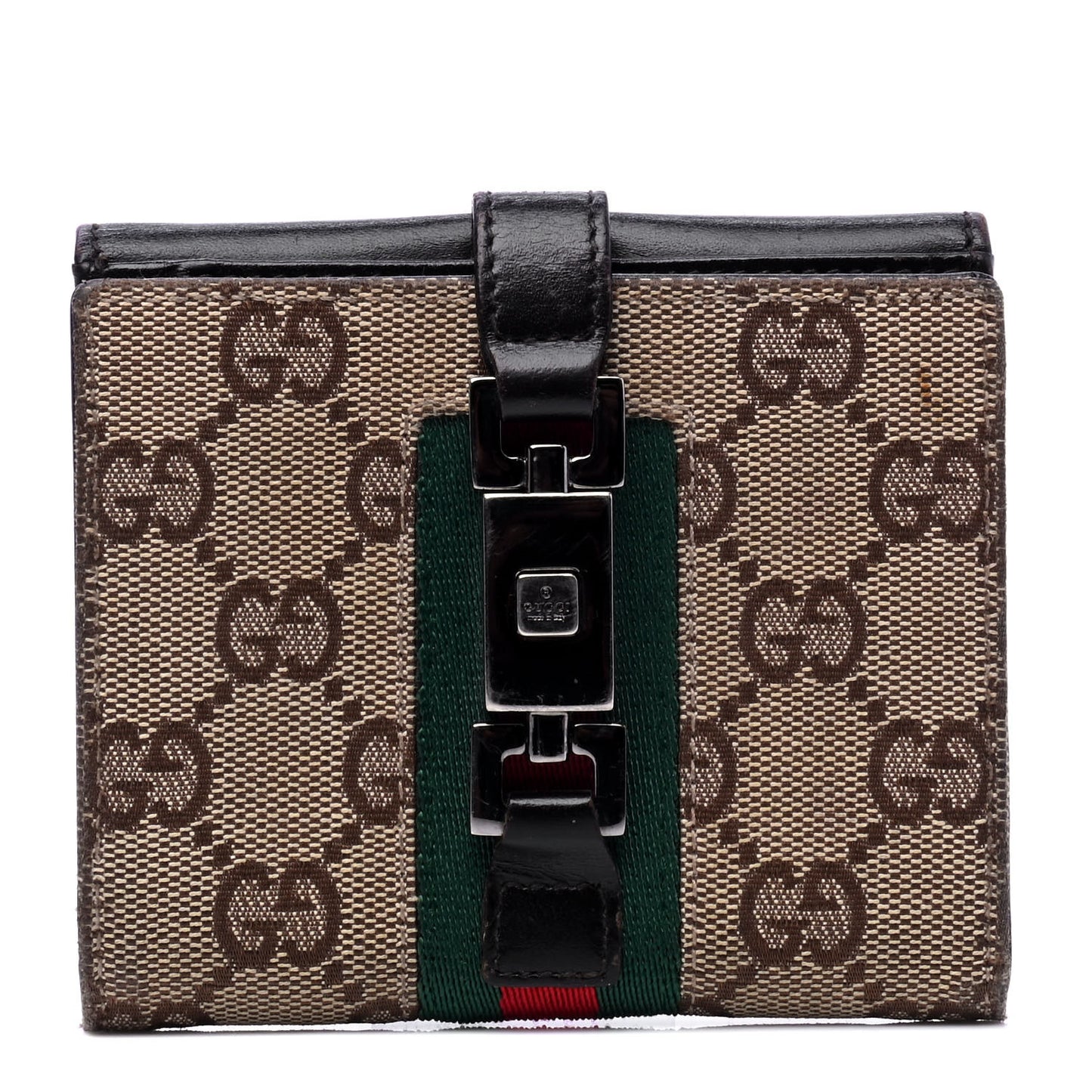 Monogram Web Jackie French Wallet Brown