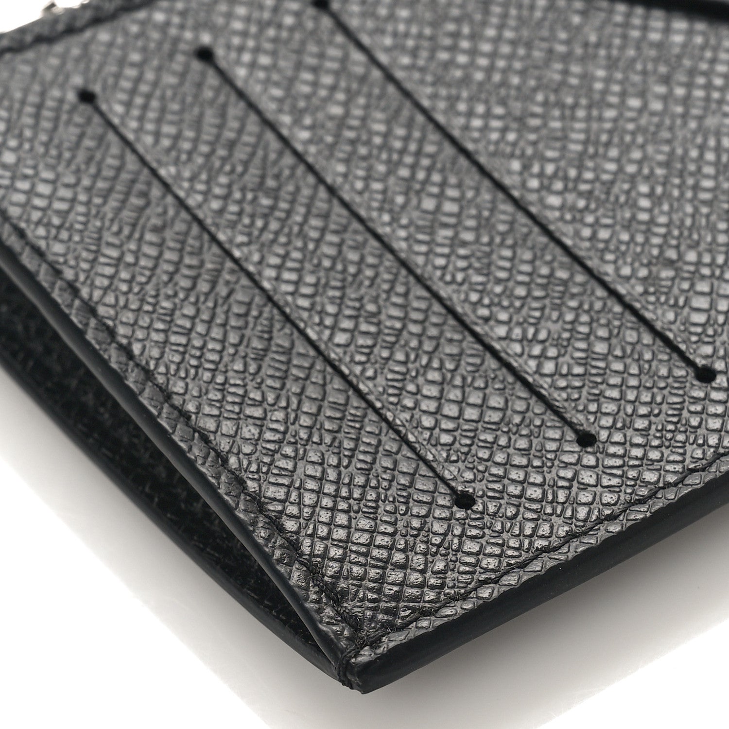 Louis Vuitton Taiga Coin Card Holder Black 7 of 9