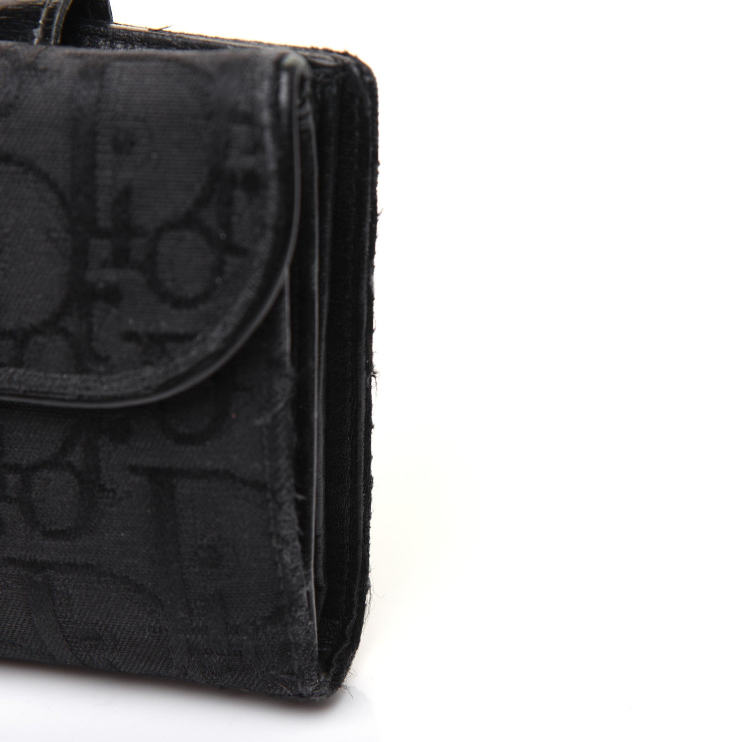 Christian Dior Monogram Compact Saddle Wallet Black 20 of 24