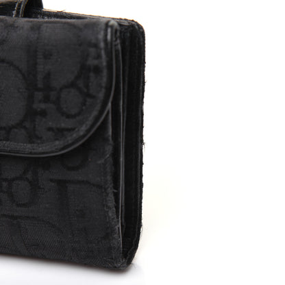 Christian Dior Monogram Compact Saddle Wallet Black 20 of 24