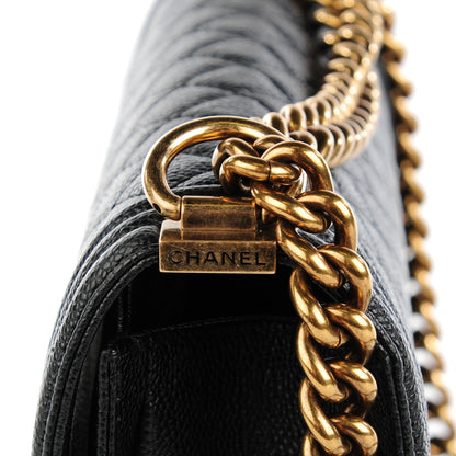 Chanel Caviar Quilted New Medium Boy Flap Black 5 of 9