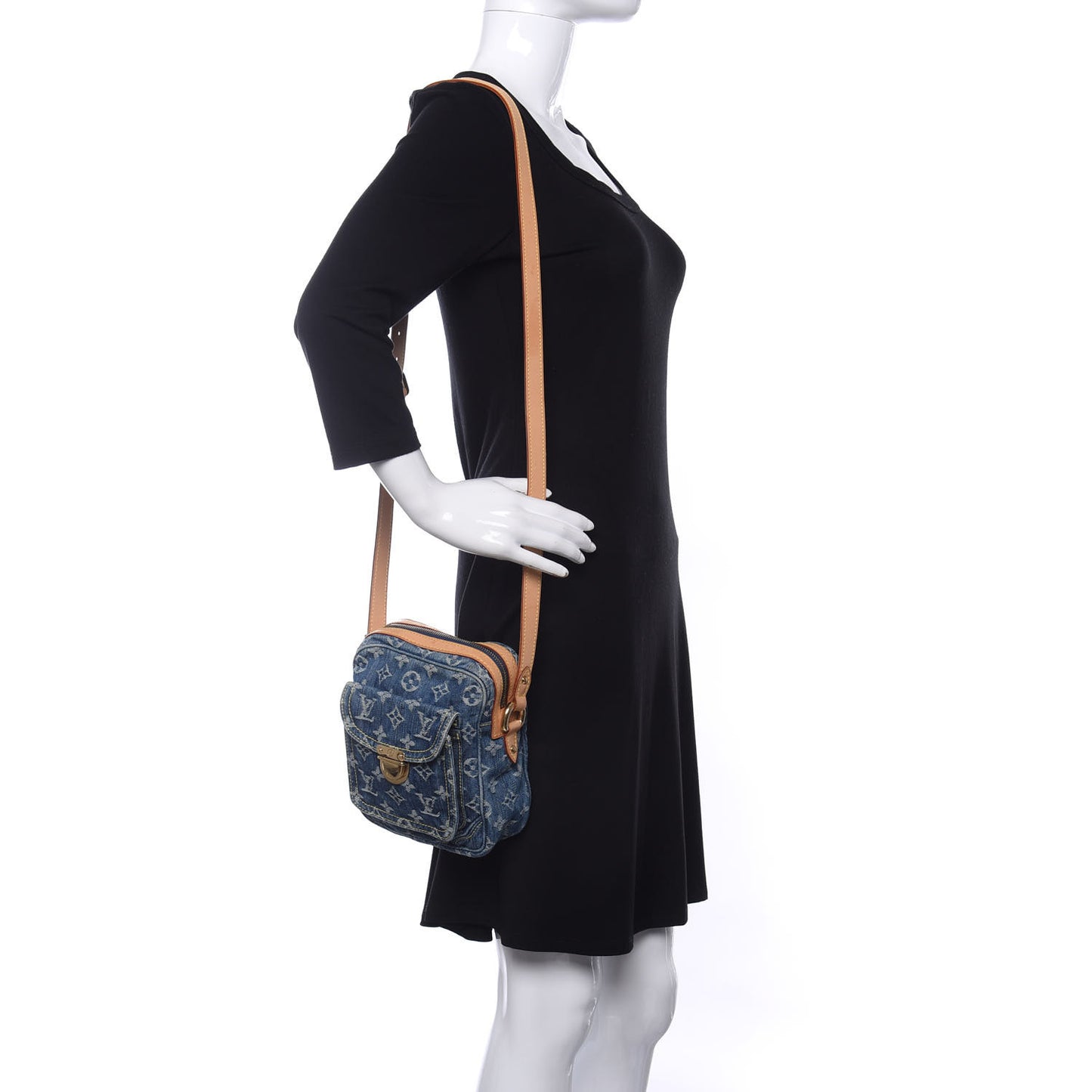 Denim Camera Bag Blue