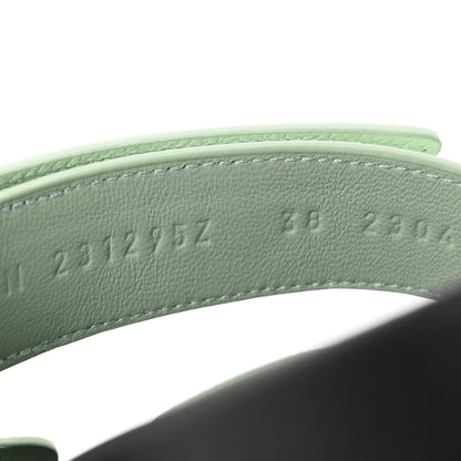 Hermes Epsom Womens Chypre Sandals 38 Vert Jade 9 of 9
