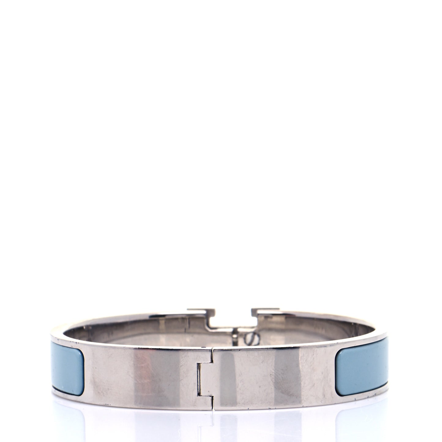 Enamel Narrow Clic Clac H Bracelet GM Blue