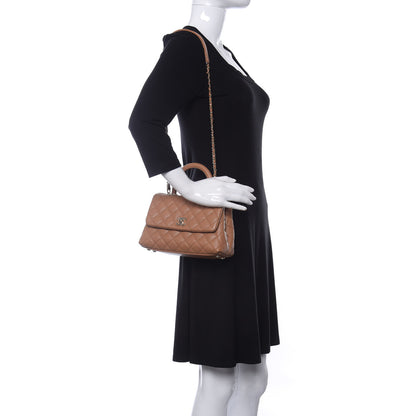 Chanel Caviar Quilted Mini Coco Handle Flap Brown 2 of 11