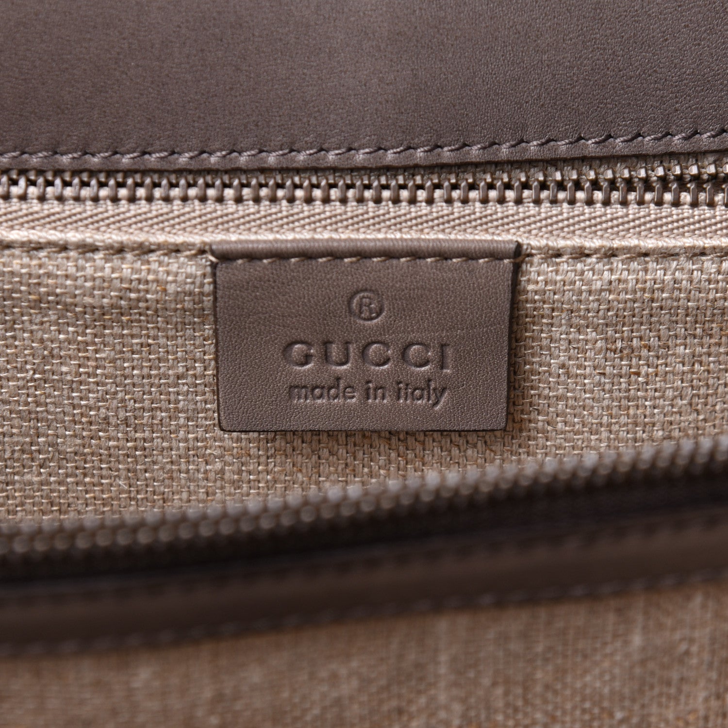 Gucci Calfskin Duilio Brogue Crossbody Bag Grey 8 of 14