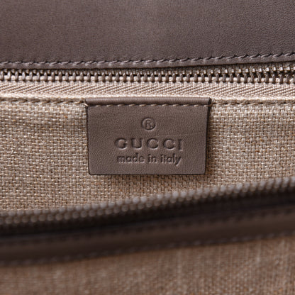 Gucci Calfskin Duilio Brogue Crossbody Bag Grey 8 of 14
