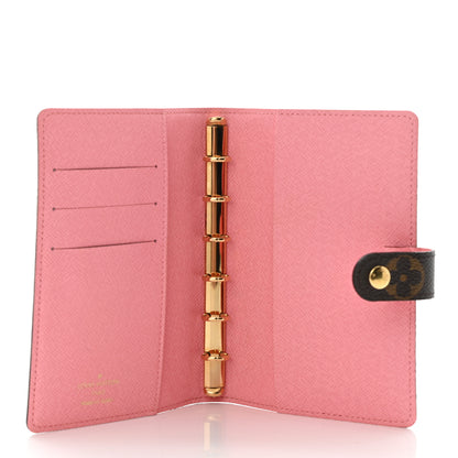 Louis Vuitton Monogram Illustre Small Ring Agenda Rose 5 of 9
