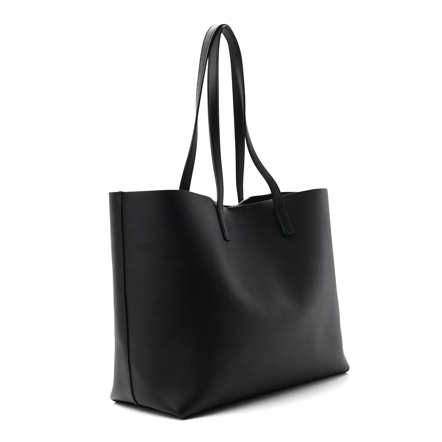 Saint Laurent Calfskin Large Shopping Tote Black 3 of 9