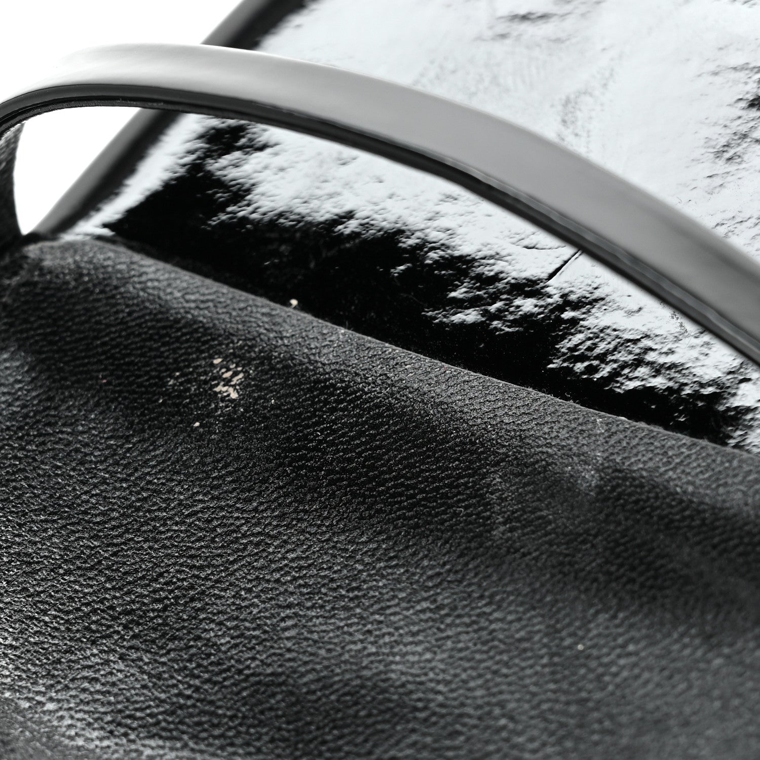 Saint Laurent Patent Calfskin Opyum 110 Sandals 35.5 Black 10 of 11