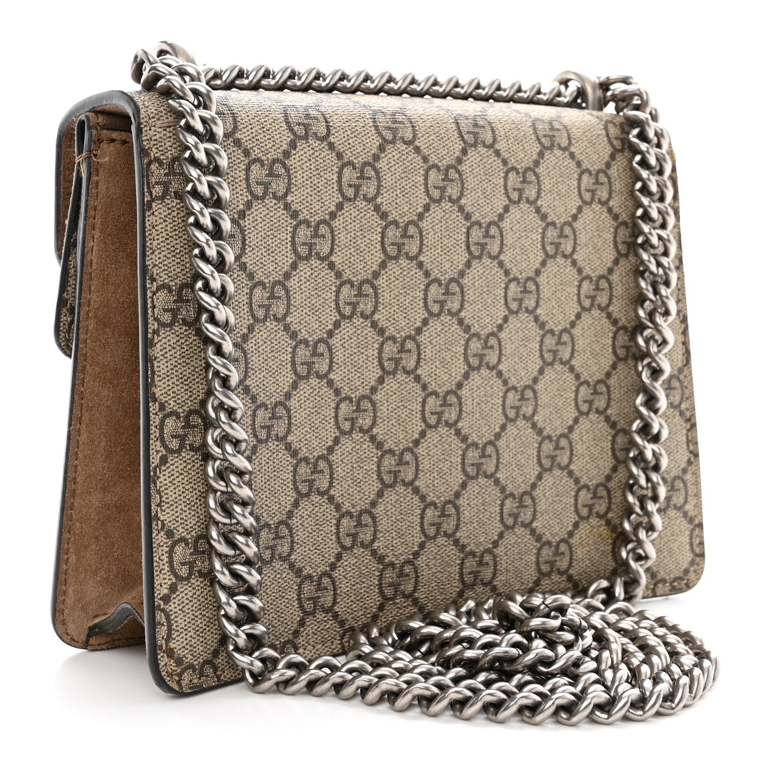 Gucci GG Supreme Monogram Mini Dionysus Shoulder Bag Taupe 3 of 17