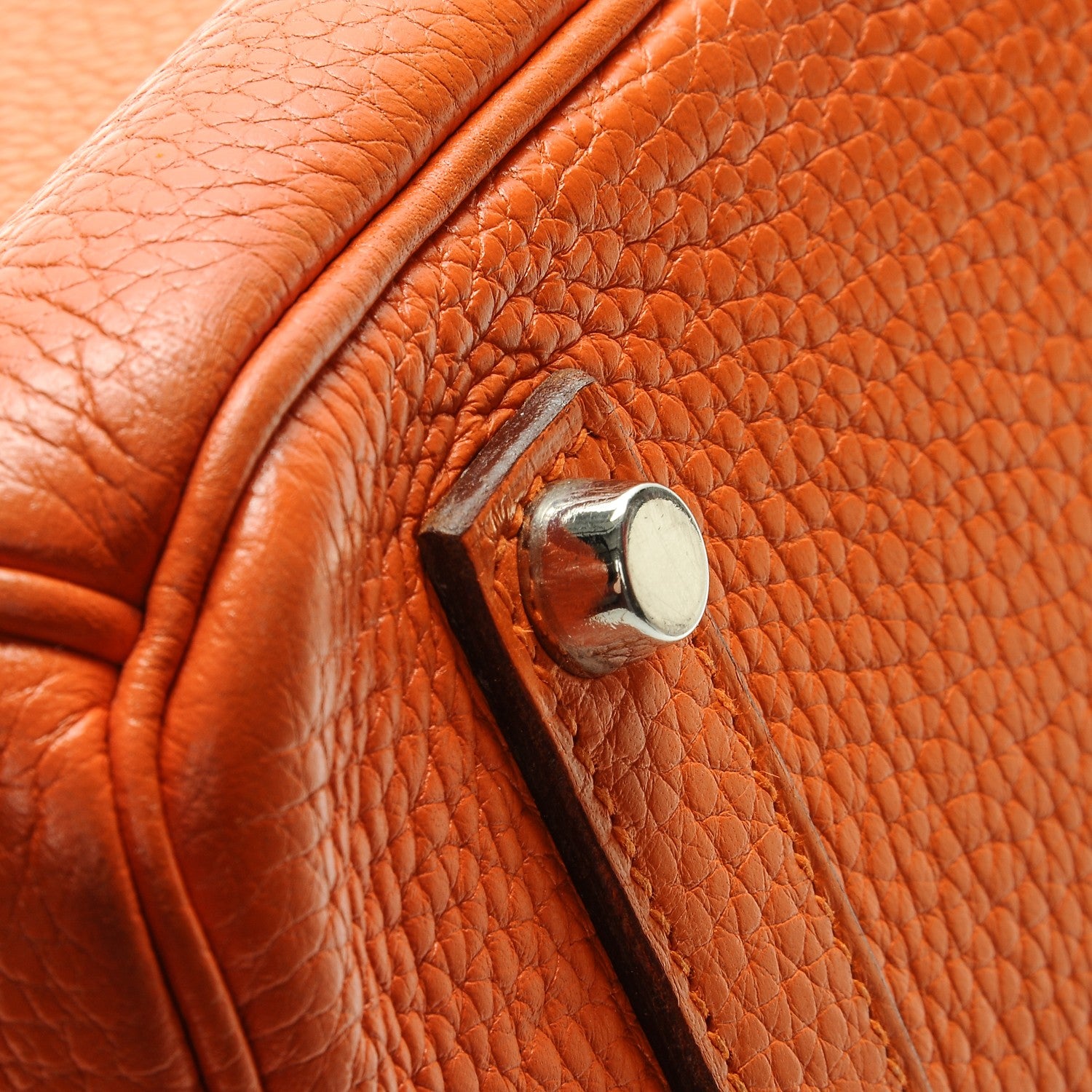 Hermes Taurillon Clemence Birkin 35 Orange 14 of 30