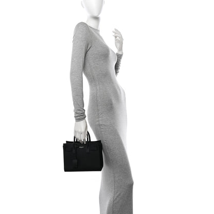 Saint Laurent Grained Calfskin Nano Sac De Jour Black 3 of 10