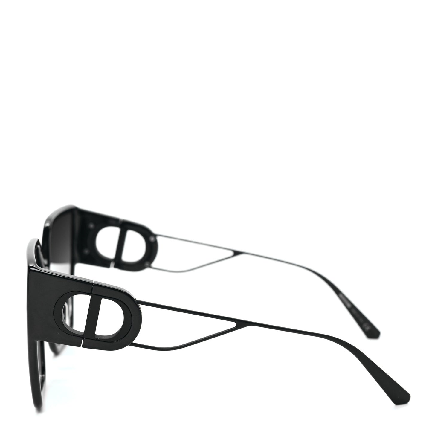 Rectangular 30 Montaigne 1 Sunglasses Black