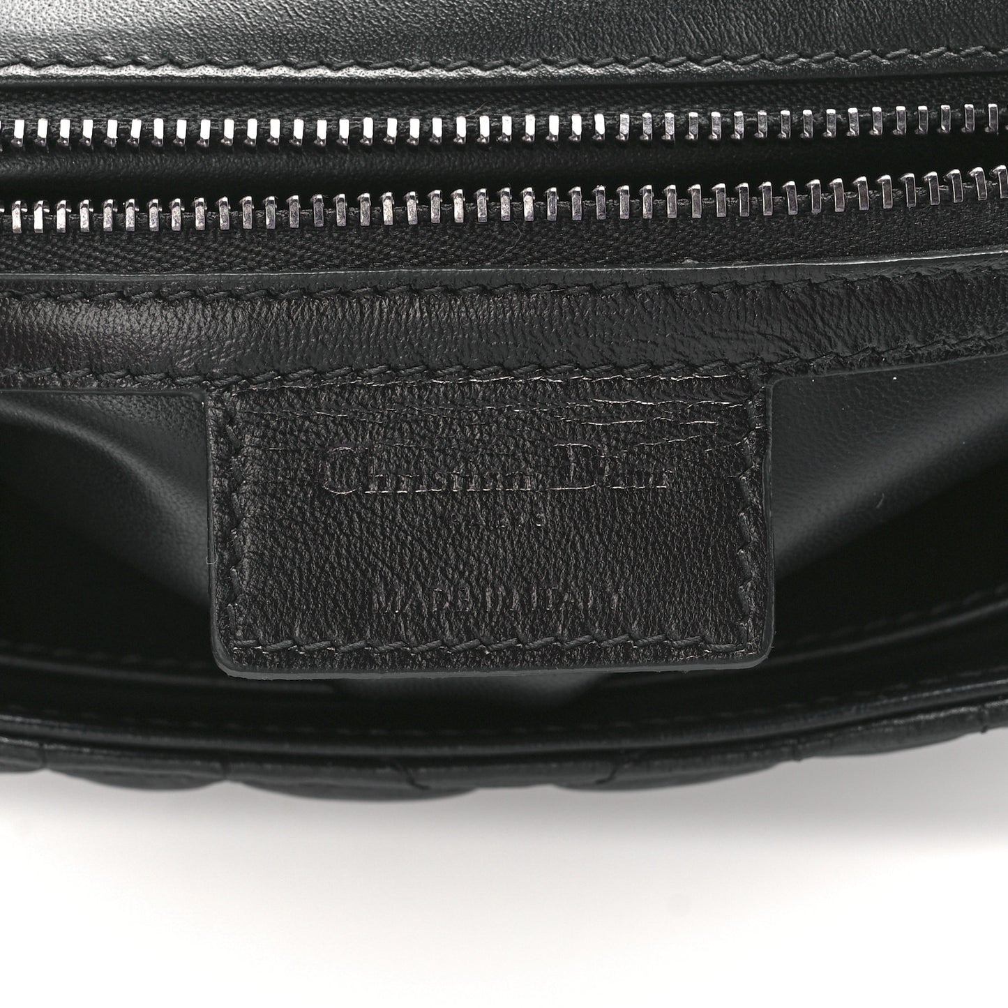 Lambskin Macrocannage Medium Caro Bag Black