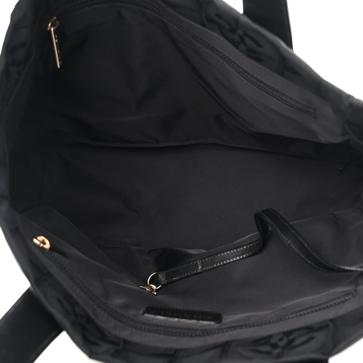 Nylon Small Travel Tote Black