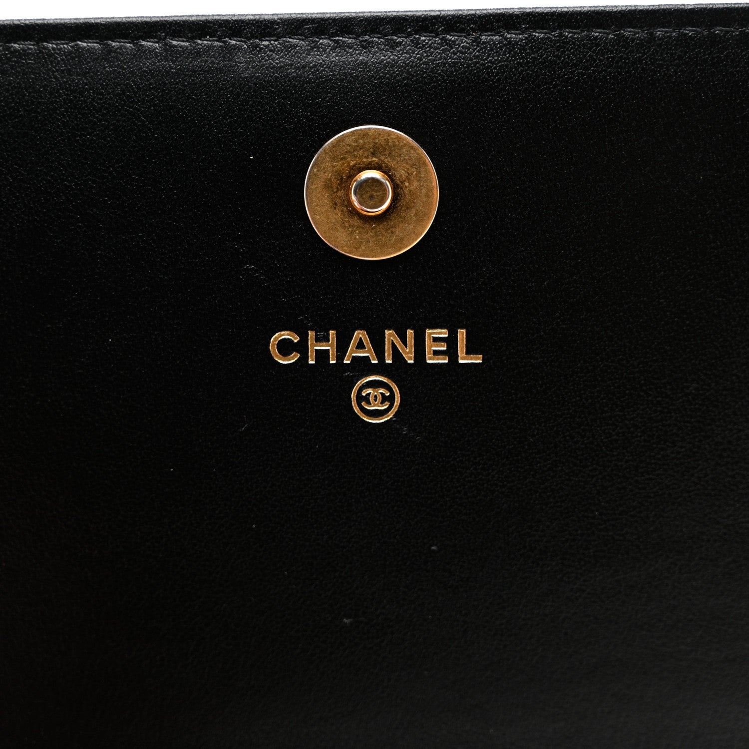 Chanel Caviar Quilted Boy Clutch With Chain Black 6 of 7