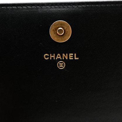 Chanel Caviar Quilted Boy Clutch With Chain Black 6 of 7