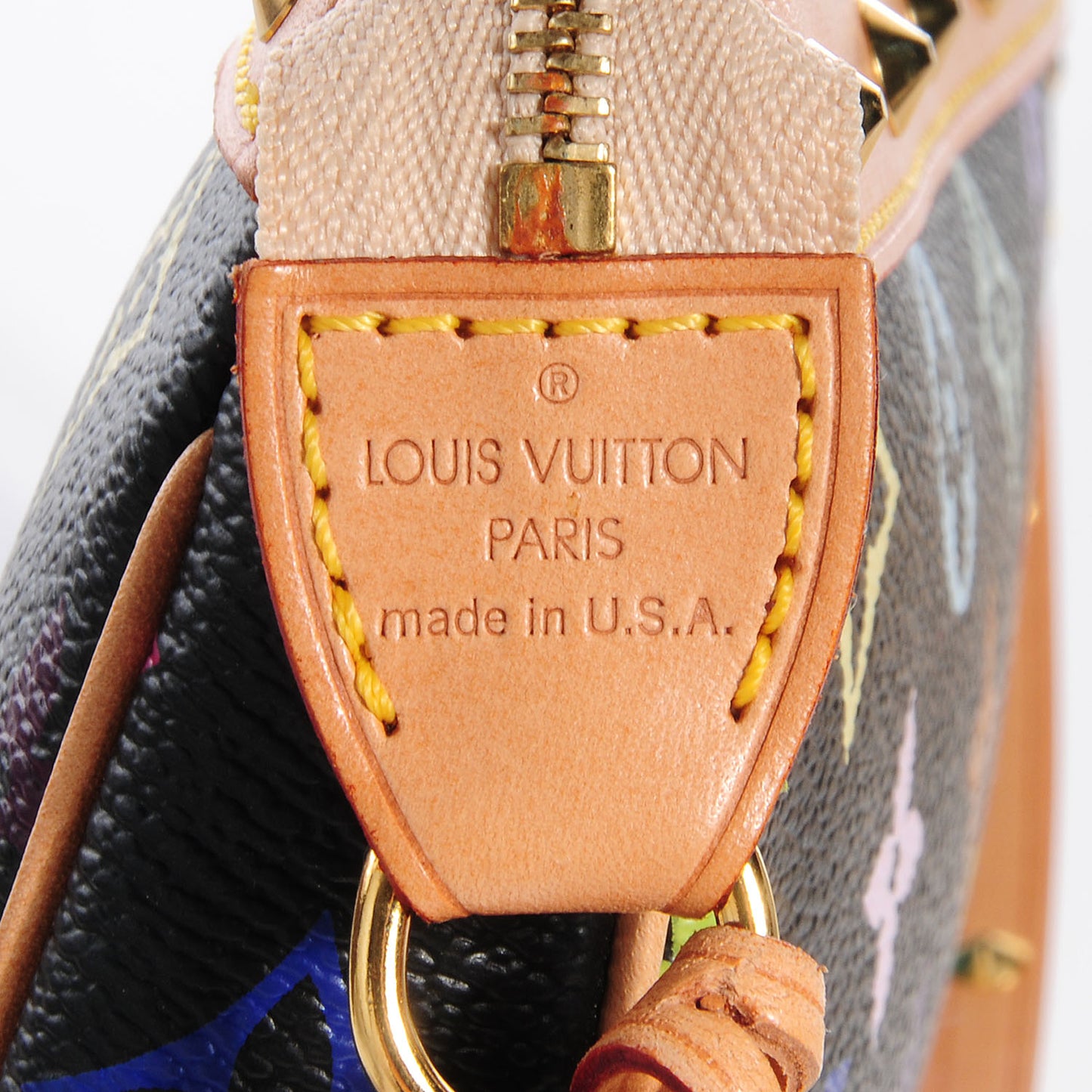 Monogram Multicolor Pochette Accessories Black