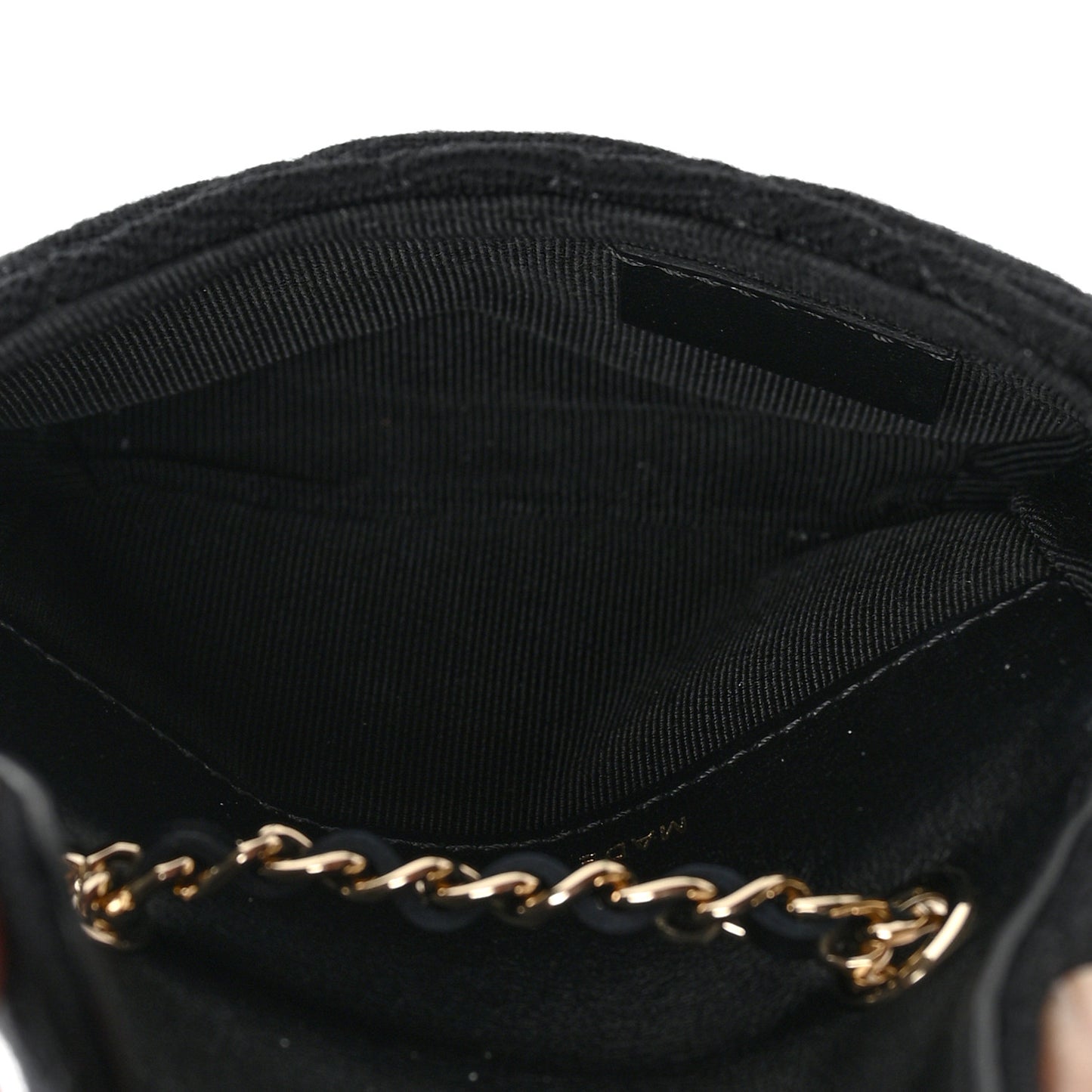 Jersey Quilted Belt Bag Black