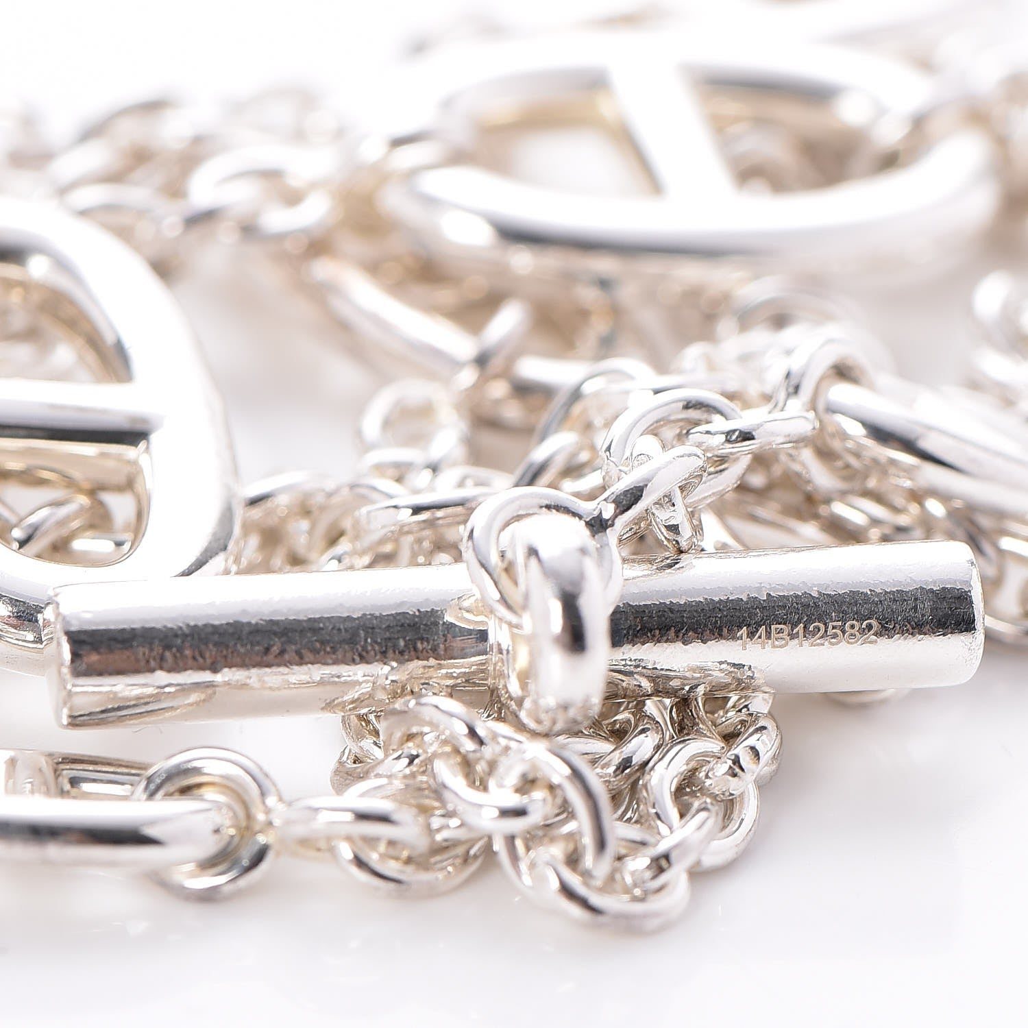 Hermes Sterling Silver Farandole Necklace 160 6 of 8