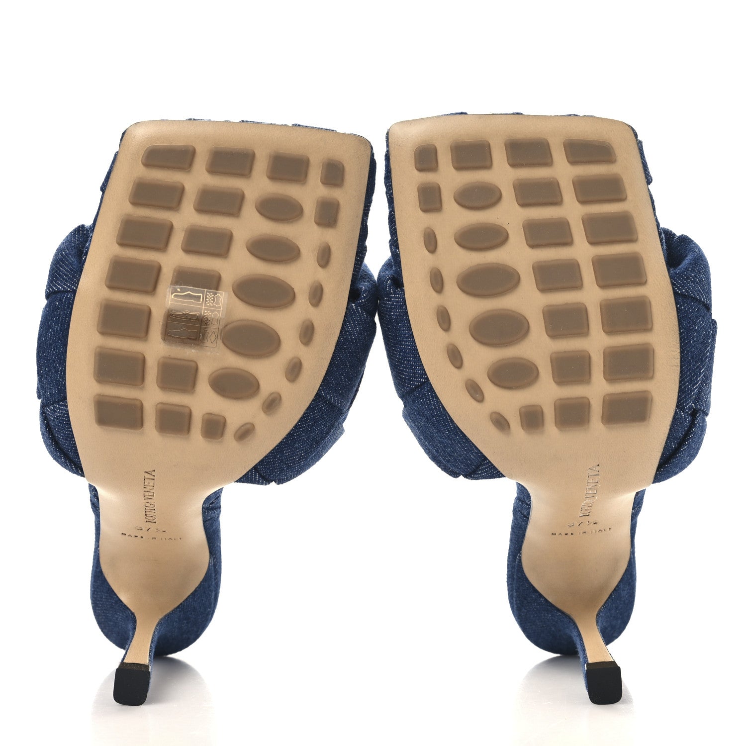 Bottega Veneta Denim Intrecciato Lido Mule 90 Sandals 37.5 Indigo 6 of 9