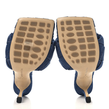 Bottega Veneta Denim Intrecciato Lido Mule 90 Sandals 37.5 Indigo 6 of 9