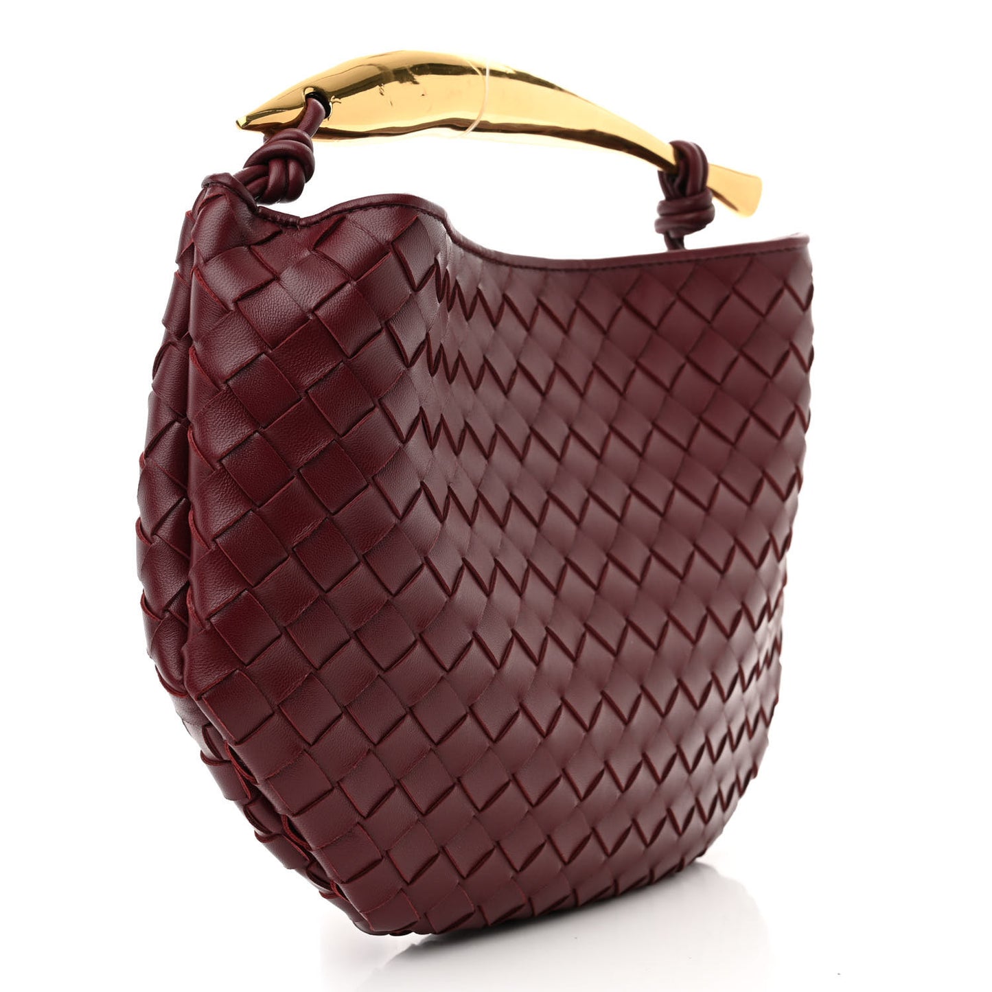 Nappa Intrecciato Sardine Bag Barolo