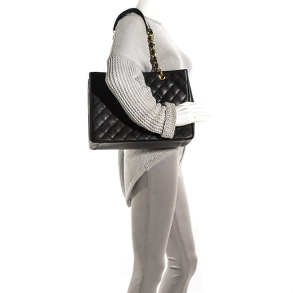Chanel Caviar Quilted Grand Shopping Tote GST Black 2 of 7