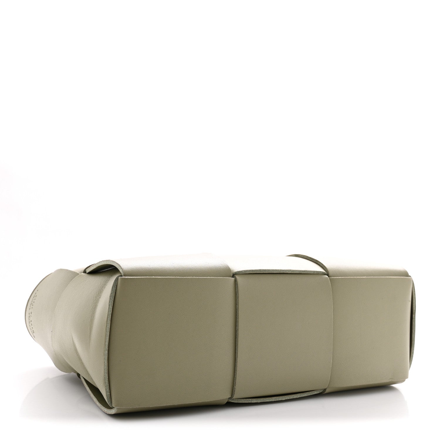 Bottega Veneta Grained Calfskin Maxi Intrecciato Mini Arco Tote Travertine 5 of 10