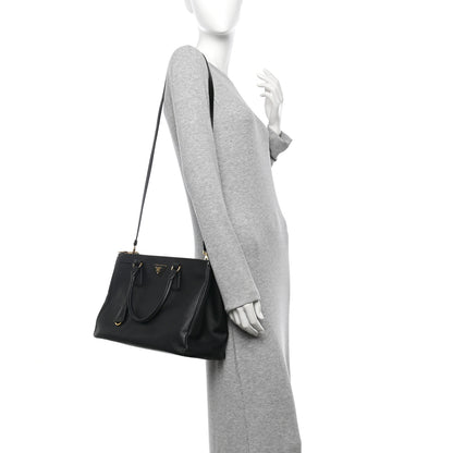 Prada Saffiano Medium Galleria Double Zip Tote Black 2 of 9