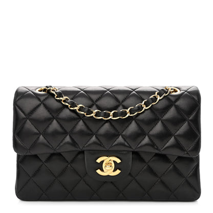 Chanel Lambskin Quilted Small Double Flap Black 1 of 12